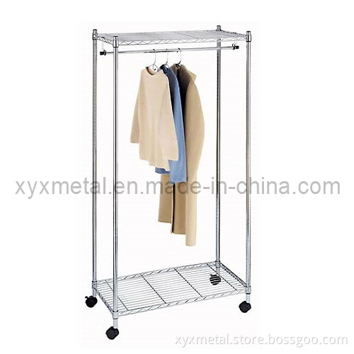 Heavy Duty Chrome Movable Supreme Garment Cloth Rack